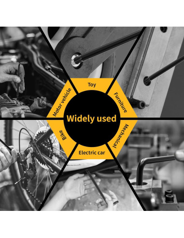 Juego de Llaves Torx 9 Piezas GRENPRO T10-T50 Acero CR-V