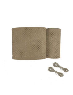 Cubierta de Volante de Coche Onerbuy Beige 38cm DIY Cuero 2