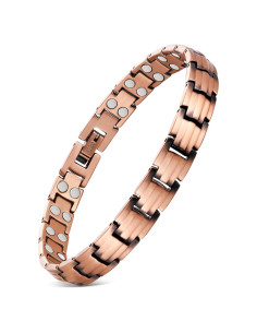 Pulsera Magnética de Cobre Feraco 99.99% Pura 2X Ajustable