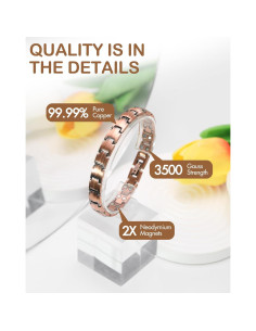 Pulsera Magnética de Cobre Feraco 99.99% Pura 2X Ajustable 2