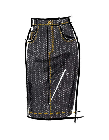 Kit de Patrones de Costura McCall's M8149 para Falda Lápiz Tallas 8-16