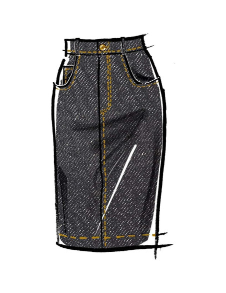 Kit de Patrones de Costura McCall's M8149 para Falda Lápiz Tallas 8-16