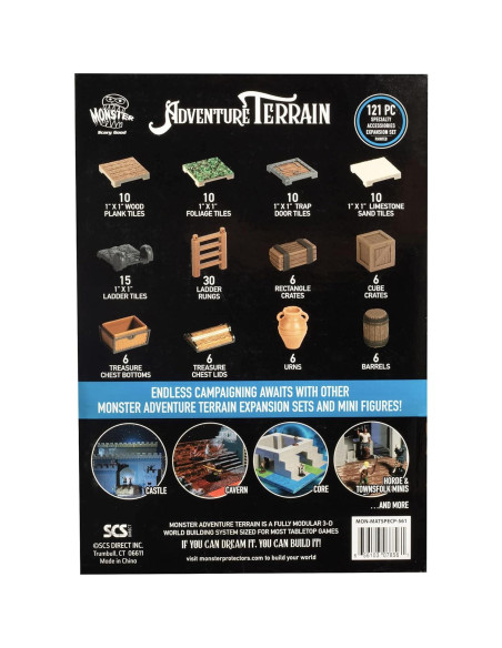 Conjunto de expansión Monster Adventure Terrain 121 piezas