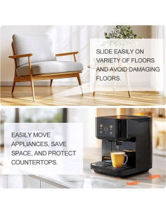 Deslizadores de Muebles de Fieltro RUSIDO 25 mm 20pcs Adhesivo 3M 2