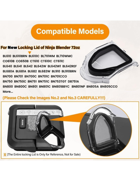 Tapa de Reemplazo para Licuadora Ninja 72 oz - Vofiiln