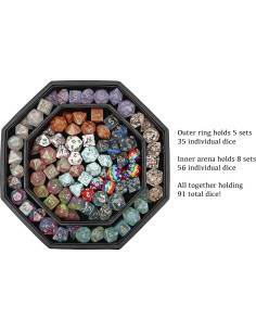 Bandeja de lanzamiento Forged Dice Co. Arena para dados 22 cm 2