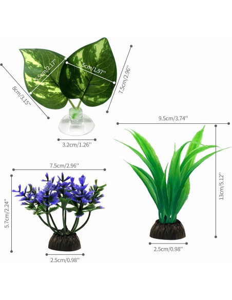 Hamaca para Peces Betta Moonorange - 3 Almohadillas de Hoja