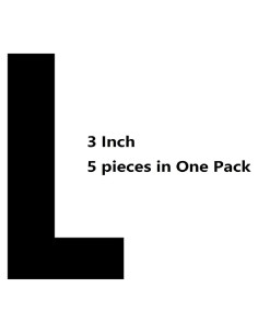 Letras Negras de 3 Pulgadas FANBRILLIANT para Camisetas