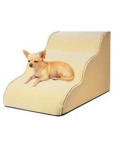 Escalera para Perros Malomatt Beige 3 Pasos 39.9 cm Antideslizante