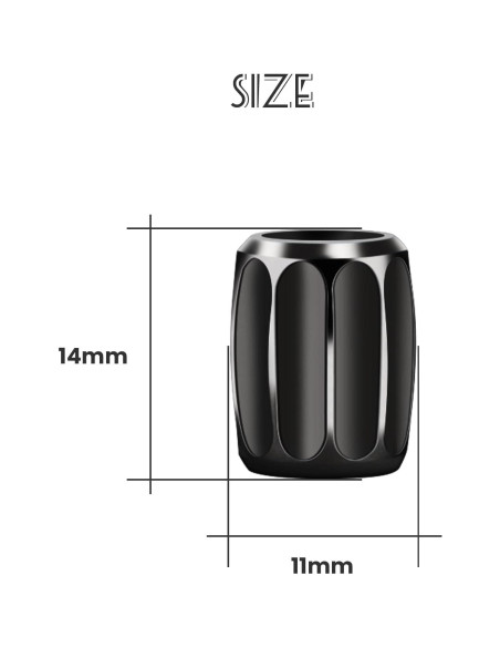 4 Tapones de Válvula de Neumático AVERZELLA Hexagonales Negros