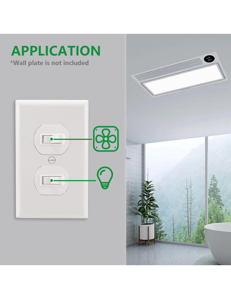 Interruptor de Luz Doble Palanca Wengart 15A 120V Paquete 2