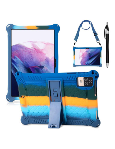 Funda de Silicona DETUOSI para Tableta 10.1" con Correa y Lápiz