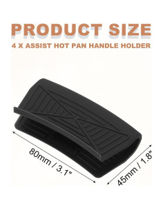 Funda de Mango de Silicona Antideslizante uxcell - 4 Pcs 2