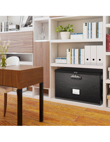 Caja de Archivos a Prueba de Fuego ROSONG 10L Negra