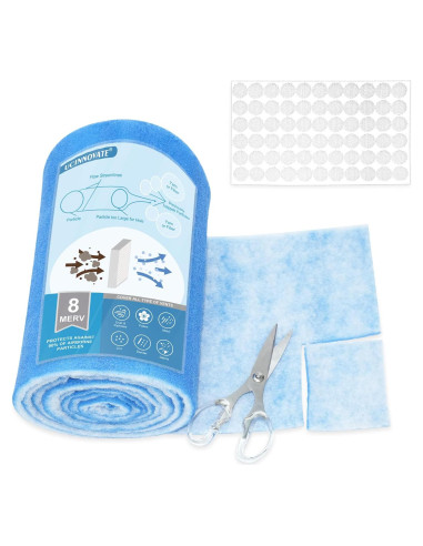 Filtros de Ventilación UCINNOVATE MERV 8 12x90 cm Rollo 66 Ganchos