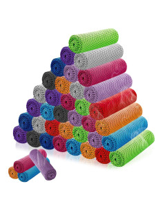 30 Toallas Enfriadoras LUYI Microfibra 101.6x30.5cm para Deportes