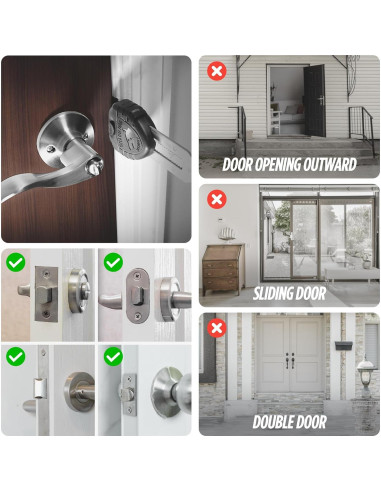 Cerradura Portátil Guard Dog Security BlockLock para Puertas