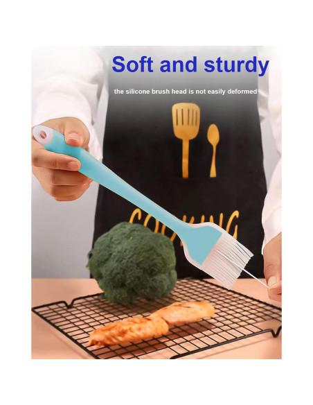 Set de Brochas de Silicona Konilaomu 25.4 y 20.3 cm Azul