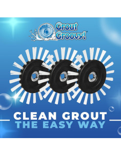 Cepillos de Repuesto Grout Groovy - Paquete de 3 para Limpieza 2
