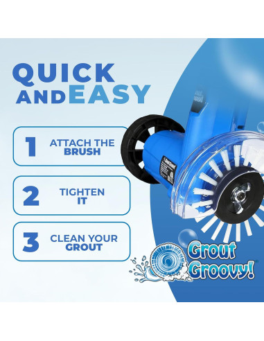 Cepillos de Repuesto Grout Groovy - Paquete de 3 para Limpieza