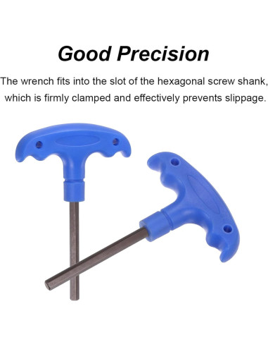 Llave Hexagonal T TOP-VIGOR 4mm Acero S2 2Pcs