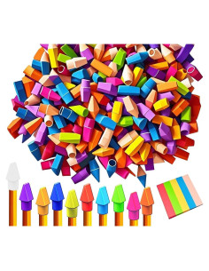 Borradores de Tapa de Lápiz IELEK - 500 Unidades Multicolor
