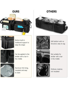 Caddy Organizador para Cochecito Doble Bob Duallie y Baby Jogger 2