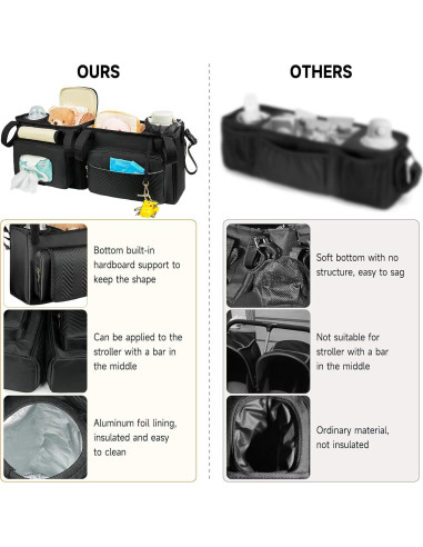 Caddy Organizador para Cochecito Doble Bob Duallie y Baby Jogger