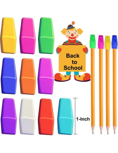 Borradores de Tapa de Lápiz IELEK - 500 Unidades Multicolor 2