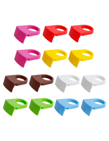 14 Sujetadores de Clip para Copas de Vino Koceci Coloridos