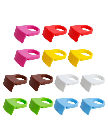 14 Sujetadores de Clip para Copas de Vino Koceci Coloridos