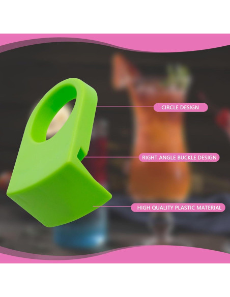 14 Sujetadores de Clip para Copas de Vino Koceci Coloridos