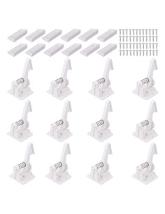 12 Cerraduras de Gabinete Vmaisi Seguridad Niños Adhesivo