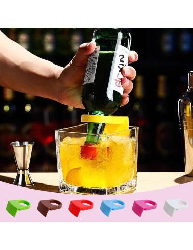 14 Sujetadores de Clip para Copas de Vino Koceci Coloridos
