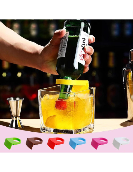 14 Sujetadores de Clip para Copas de Vino Koceci Coloridos