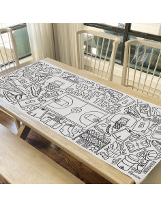 Póster para Colorear Baloncesto Tiny Expressions 76.2x182.9cm 2