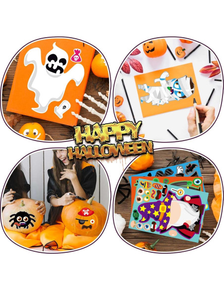 Calcomanías de Halloween DUJAA 48 Piezas para Niños