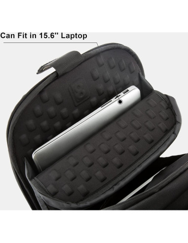 Mochila para Laptop LEVEL8 15.6" Unisex Negra - Acolchada
