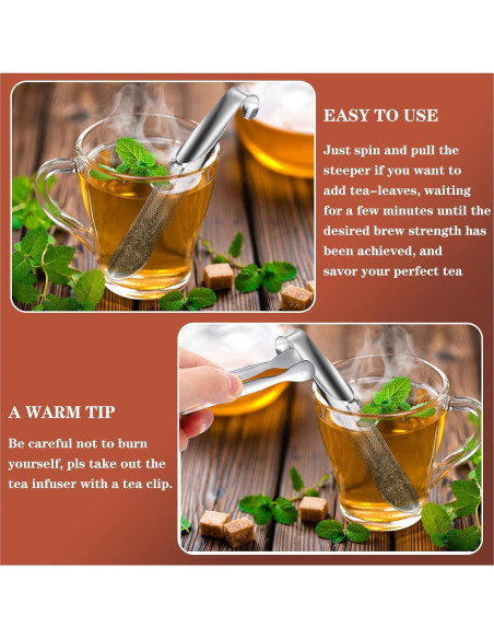 Infusor de Té de Acero Inoxidable APOIMNA - Juego de 2