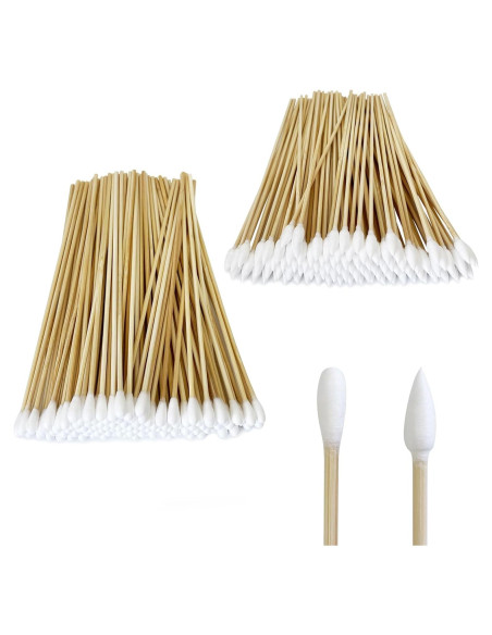 600 Bastones de Limpieza de Algodón Garrelett 15.24 cm