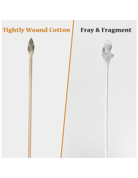 600 Bastones de Limpieza de Algodón Garrelett 15.24 cm