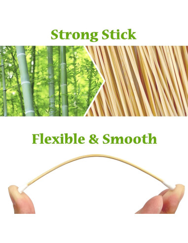 600 Bastones de Limpieza de Algodón Garrelett 15.24 cm