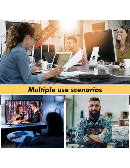 Regleta de Protección Kanayu 12 Pcs 1.8m 6 Salidas Negra