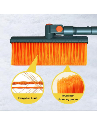 Raspador de Hielo y Cepillo de Nieve Extensible SYYZJKK 4 en 1