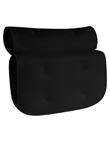 Almohada de Baño Empava con Soporte Ergonómico Negra