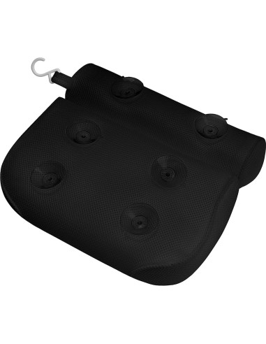 Almohada de Baño Empava con Soporte Ergonómico Negra