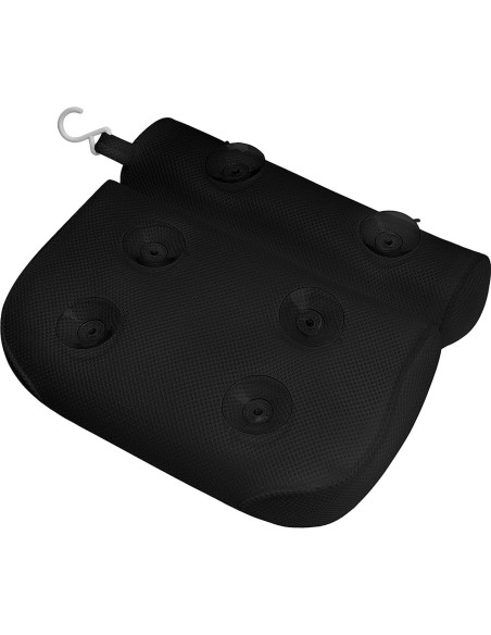 Almohada de Baño Empava con Soporte Ergonómico Negra