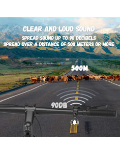 Campana de Bicicleta CJAID de Aluminio para Manillar 22-24mm 2
