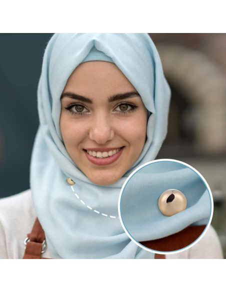 4 Pines Magnéticos para Hijab Dorado - Imanes Multiusos 1.27cm
