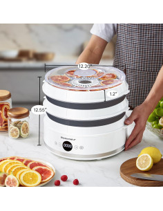 Deshidratador de Alimentos Elite Gourmet EFD329WD 5 Bandejas 2